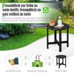 Stalelis lauko sąlygoms iš HDPE plastiko (Juoda)