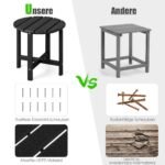 Stalelis lauko sąlygoms iš HDPE plastiko (Juoda)