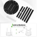 Stalelis lauko sąlygoms iš HDPE plastiko (Juoda)