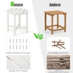 Praktiškas HDPE lauko staliukas (Balta)