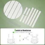 Praktiškas HDPE lauko staliukas (Balta)