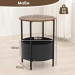 Apvalus staliukas su laikymo zona (Ruda)