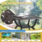 Lauko staliukas su papildoma lentynėle (Bronzos)