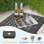 Lauko staliukas su papildoma lentynėle (Bronzos)