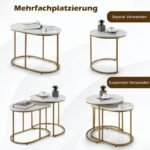 Staliukų komplektas su marmuro imitacija (Balta)