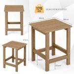 Lauko staliukas iš HDPE plastiko (Ruda)