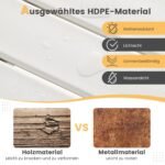 Lauko staliukas iš HDPE 36 x 36 x 47 cm (Balta)