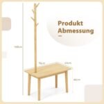 Medinis stovas su suoliuku ir staliuku (Natūrali)