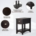 Retro stiliaus staliukas su stalčiumi ir lentynėle (Riešuto)