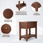 Stalelis su stalčiumi ir lentyna (Raudonai ruda)