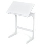 C formos staliukas su metaliniu rėmu (Balta)