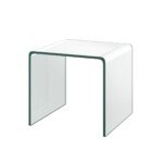 Stalelis iš grūdinto stiklo 45 x 45 x 41 cm (Skaidri)