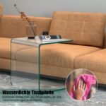 Stalelis iš grūdinto stiklo 45 x 45 x 41 cm (Skaidri)