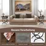 Stalas su stalčiumi ir metaliniu rėmu (Ruda)