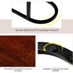 Dvipusis metalinio rėmo staliukas (Ruda)