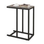 C formos staliukas su metaliniu rėmu (Pilka)