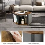 Šešiakampiai staliukai (2 vienetai) (Ruda)