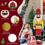 Kalėdinis kareivis dekoracija su LED apšvietimu 166 cm (Spalvinga)