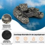 Pripučiama žvejybinė valtis su meškerykočio laikikliu (Kamufliažinė)