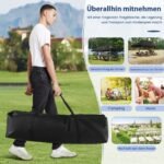 Sulankstomas palapinės paviljonas 300 x 600 cm su nešiojimo krepšiu (Juoda)