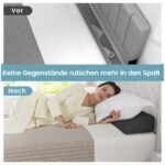 Paguvės užpildas lovai su šonine kišenėle (Pilka)