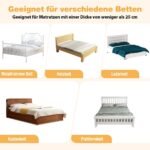 Vaikiškas apsauginis lovos barjeras 105 cm (Balta)