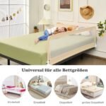 Apsauginė 180 cm ilgio sulenkiama lovos tvorelė (Smėlio)