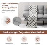 Transformuojama sofa-lova su reguliuojamu atlošu (Pilka)