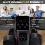 Po stalu naudojamas elipsinis treniruoklis su nuotolinio valdymo pulteliu (Juoda)