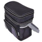 Dvigubos talpos izoliuotas pikniko ir kelionių krepšys (Juoda)
