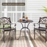 Aliuminio lieto sodo staliukas su skėčio anga (Bronza)