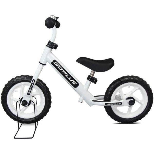 12 colių balansinis dviratukas su reguliuojamu sėdynės ir vairo aukščiu (Balta)