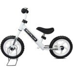 12 colių Balansinis Dviratukas Vaikams su reguliuojama sėdima dalimi ir vairu (Mėlyna)