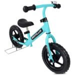 12 colių balansinis dviratukas su reguliuojamu sėdynės ir vairo aukščiu (Balta)