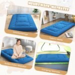 Nešiojama daugiafunkcinė futono čiužinio pagalvėlė 200x90 cm (Mėlyna)