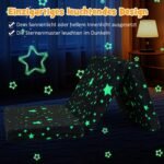 Sulankstomas čiužinukas 120 x 60 cm su šviečiančiais elementais (Pilka)