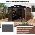 Plokštė lauko sandėliukui 343 cm x 215 cm su neslystančiu paviršiumi (Pilka)