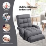 Reguliuojama sulankstoma sofa su miegojimo funkcija (Pilka)