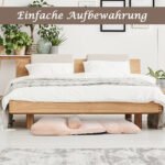 Reguliuojama grindų sofa-lova su dviem pagalvėmis (Smėlio)