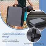 Sėdimasis lauko krėslas su reguliuojamu atlošu (Pilka)