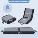 Sėdimasis lauko krėslas su reguliuojamu atlošu (Pilka)