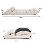 Reguliuojamas sulankstomas grindų krėslas (Smėlio)