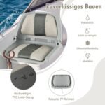 Sulankstoma valties sėdynė su atlošu (Pilka)