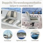 Sulankstoma valties sėdynė su atlošu (Pilka)