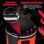 Daugiasluoksnis bokso maišas su pirštinėmis ir tvarsteliu (Raudona ir juoda)