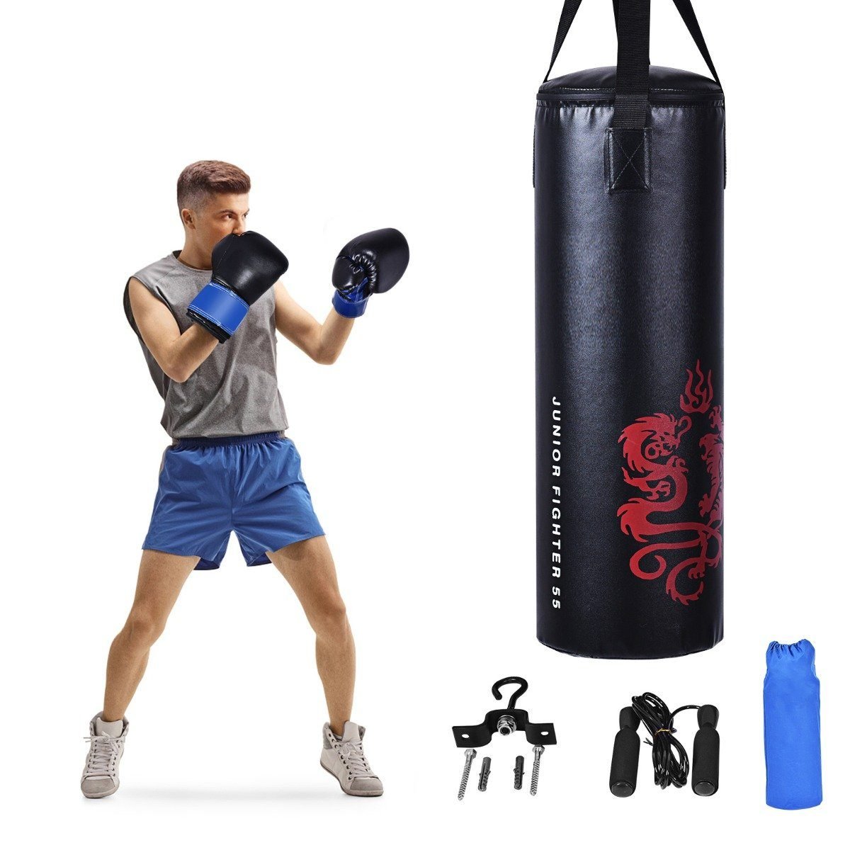 boxsack-sp37545_10_ Vaikų bokso komplektas su maišu ir pirštinėmis (Juoda)