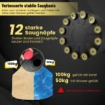 Laisvai statomas bokso maišas 173 cm (Juoda)