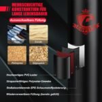 Smūgių maišas su bokso pirštinėmis ir apyrankėmis (Raudona ir juoda)