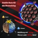 Aukštas stovintis bokso maišas su siurbimo pagrindu ir pirštinėmis (Juoda)