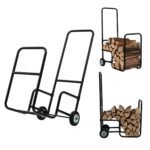 Vežimėlis malkoms su dviem ratais (Juoda)
